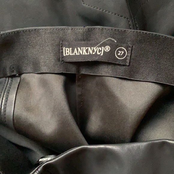 Blank NYC Monique Black Faux Leather Pencil Skirt - Picture 5 of 8